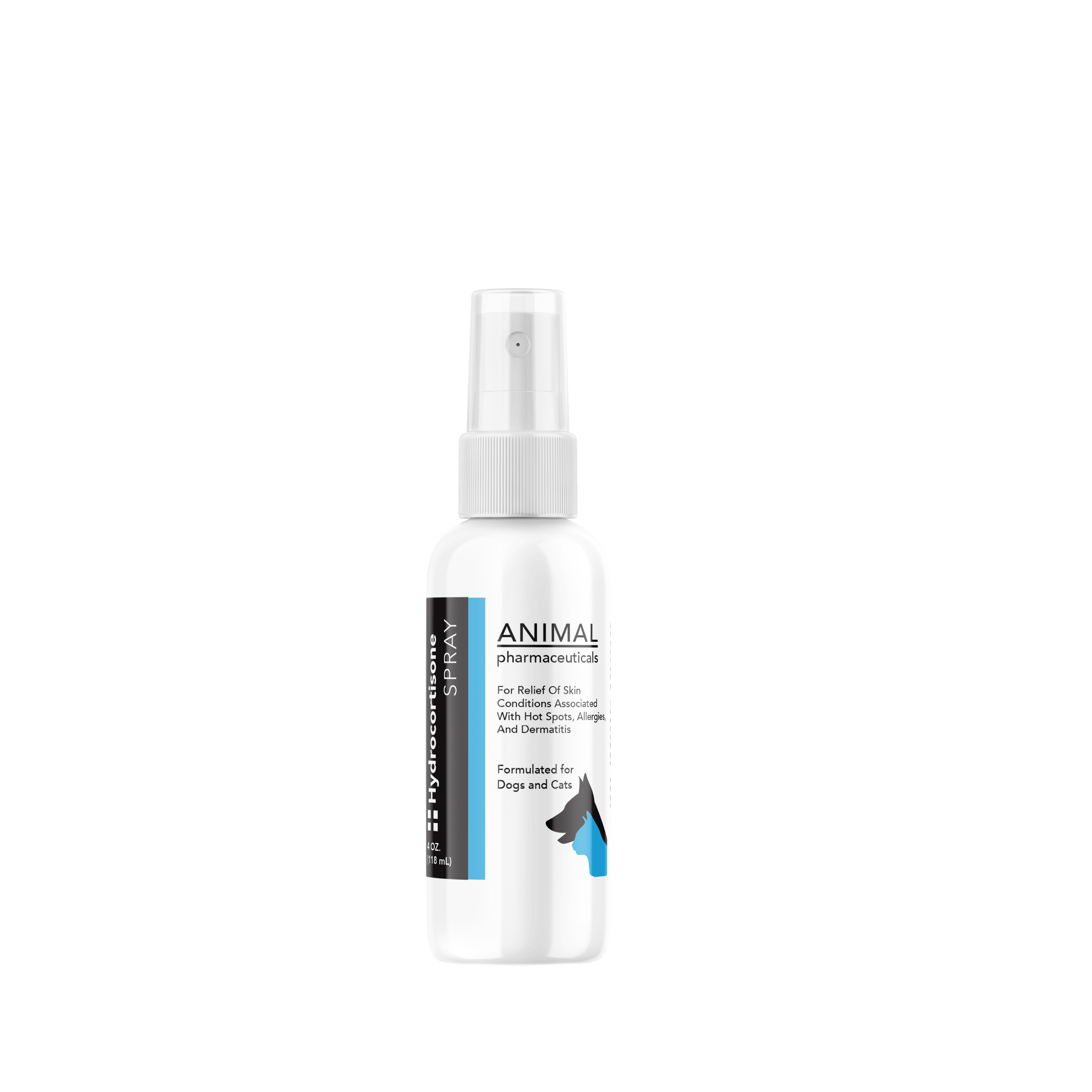 White spray bottle labeled 'ANIMAL' 