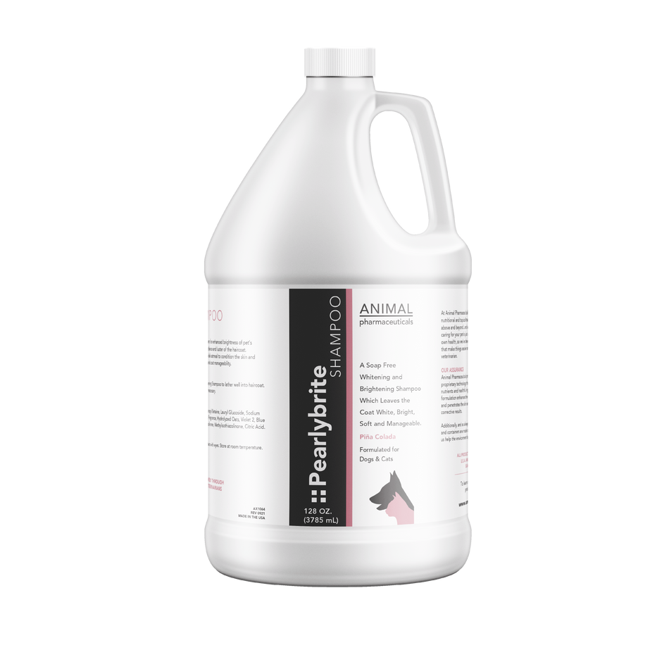 Gallon bottle of Pearlbrite Shampoo